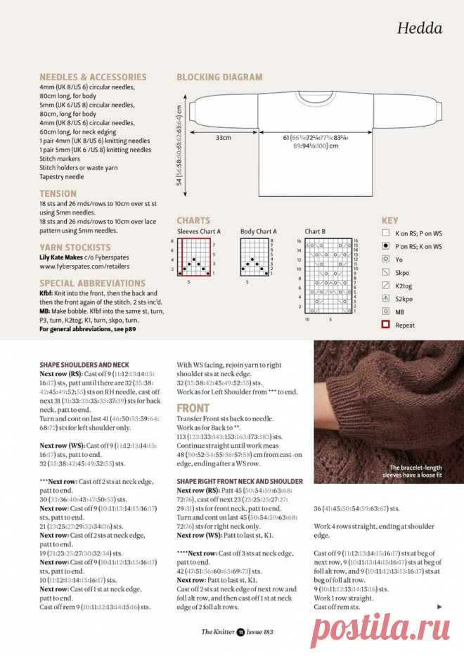 ПОДБОРКА КРАСИВЫХ МОДЕЛЕЙ ИЗ ЖУРНАЛА THE KNITTER СХЕМА + ОПИСАНИЕ | Копилка узоров (Вязание спицами) | Дзен