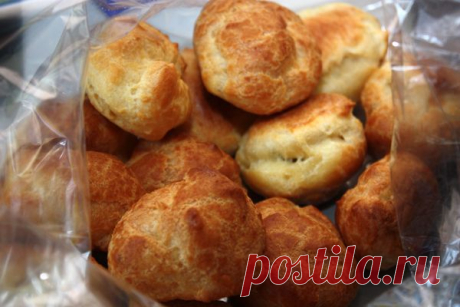 Не очень сладко и совсем нежирно! Круглые эклеры с заварным кремом — Вкусные рецепты