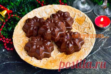 Новогоднее желе из какао — красивый, вкусный и праздничный десерт Новогоднее желе из какао получается не только очень вкусным, но еще и красивым по виду, праздничным.