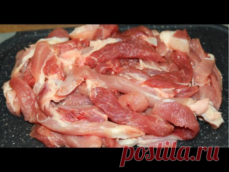 Я просто нарезала мясо на полоски! Все сложила в одну форму и ужин готов!