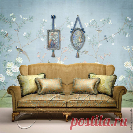 Панно-диптих "Шинуазри" – купить в интернет-магазине на Ярмарке Мастеров с доставкой - 8H8KHRU