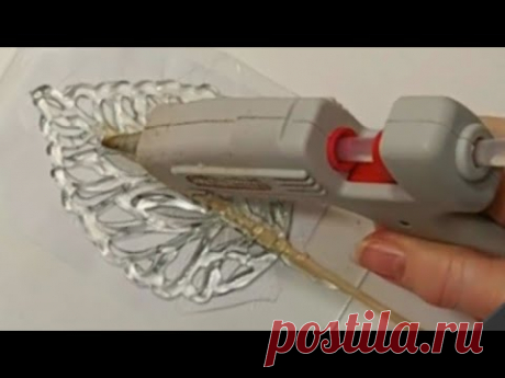 УДИВИТЕЛЬНАЯ КРАСОТА из ГОРЯЧЕГО КЛЕЯ и СТЕКЛЯННОЙ БАНКИ своими руками diy декор.поделки день матери