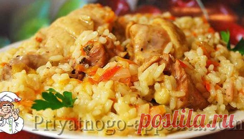 Плов в мультиварке с курицей