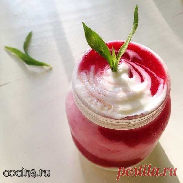 Малиново-сливочный мусс