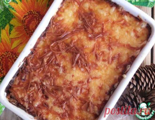 Картофельная запеканка с соусом 