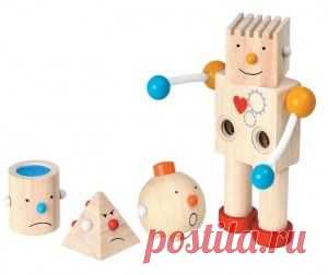 Деревянная игрушка Plan Toys конструктор Робот