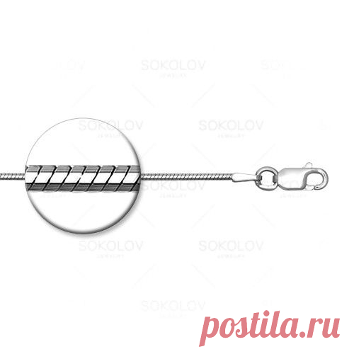 Цепь из серебра арт. 968010408