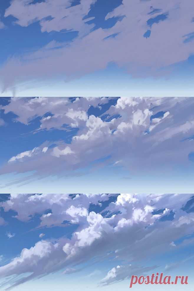 Урок. Рисунок. Облако. Пошагово.