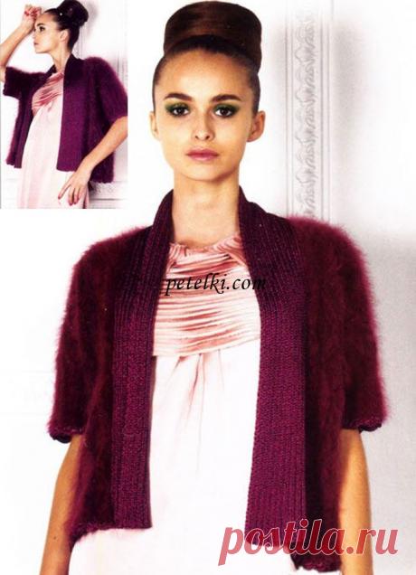 Короткий жакет из ангоры