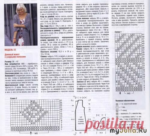 Длинный летний жакет: Дневник группы «ВЯЖЕМ ПО ОПИСАНИЮ»: Группы - женская социальная сеть myJulia.ru