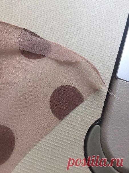 Как обработать уголки на шифоне (на примере поясочка) (Шитье и крой) | Журнал Вдохновение Рукодельницы