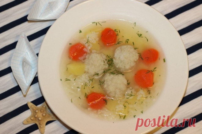 ​Суп с рыбными фрикадельками