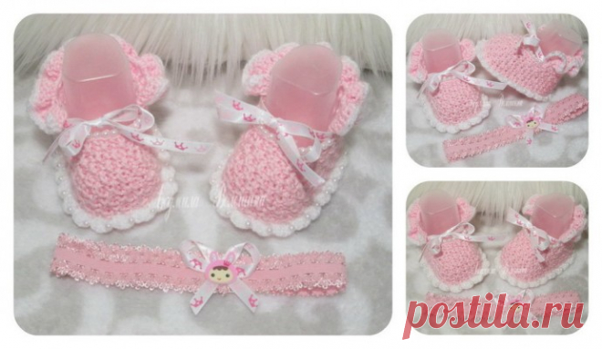 Из чего же, из чего же, из чего же, сделаны наши девчонки ? Пинетки для девочек. из категории Мои работы – Вязаные идеи, идеи для вязания
