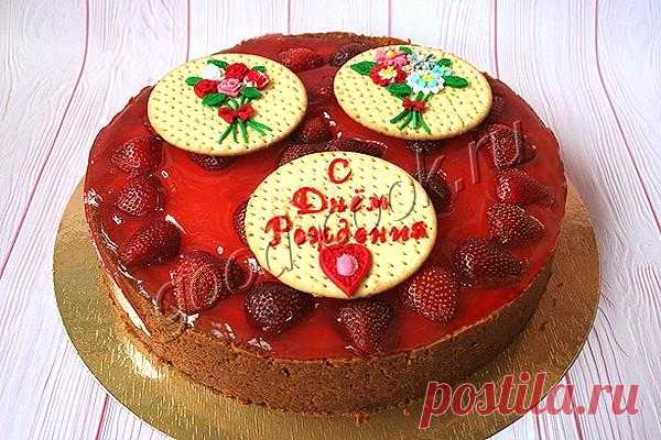 чизкейк с клубничным желе. Рецепт приготовления