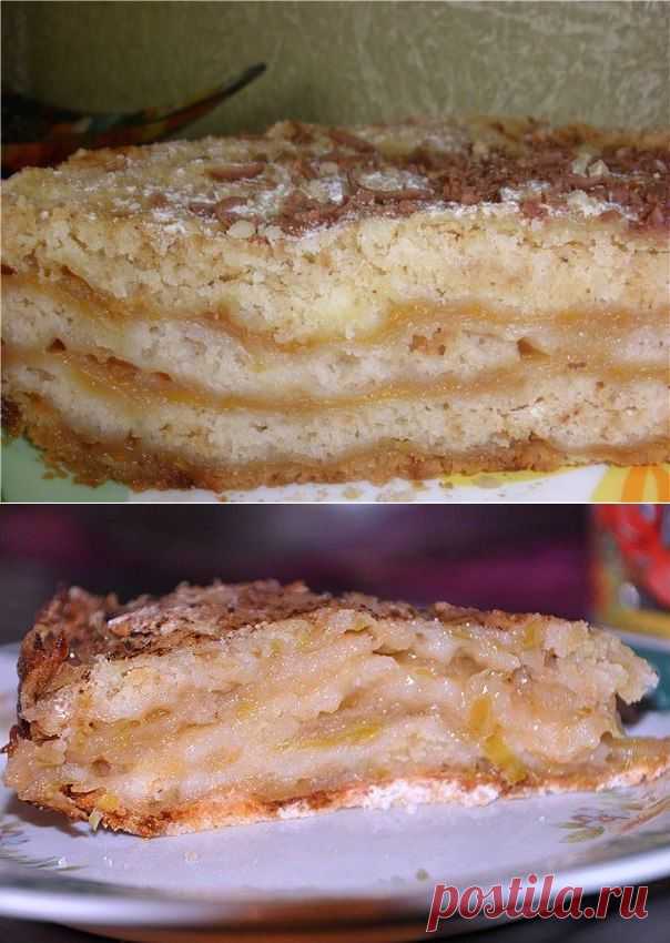 "Насыпной" яблочный пирог | БУДЕТ ВКУСНО!