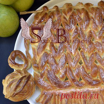 Яблочный пирог &#8220;Бабушкин шарфик&#8221; (видео + рецепт) | Sugar & Breads in Russia