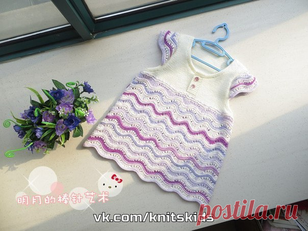 Детская туника спицами. (10 фото) | WmnDay.ru - Handmade, фитнес, интерьеры