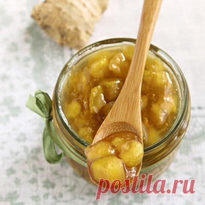 Кабачковый джем с лимоном и имбирем