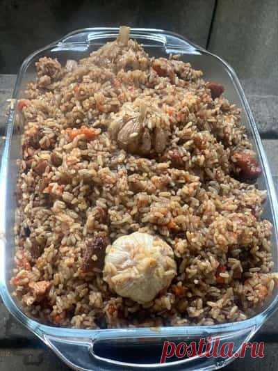 Как приготовить настоящий вкусный узбекский плов в казане на костре и дома