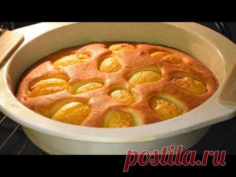 Пирог на кефире с АБРИКОСАМИ 🍑 Просто, быстро и вкусно! | Страна Мастеров