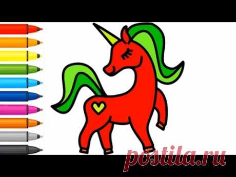 How to draw so cute unicorn