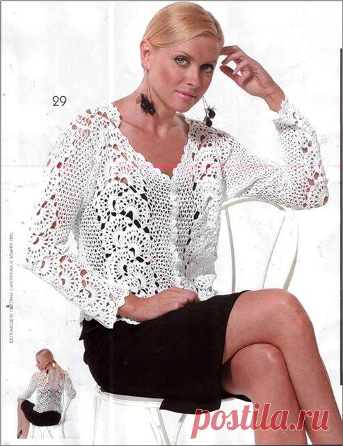Кофточки с ленточным кружевом