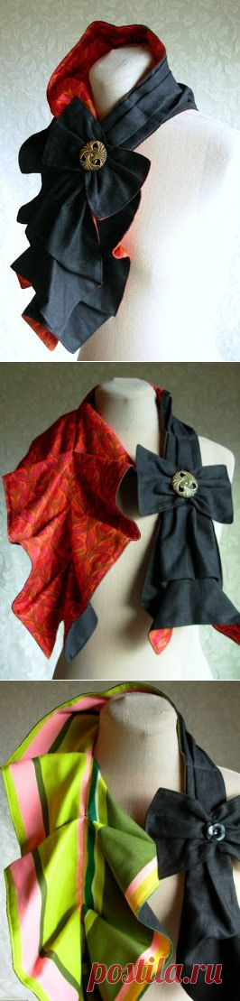 Шьём необычный шарф / Необычные поделки
