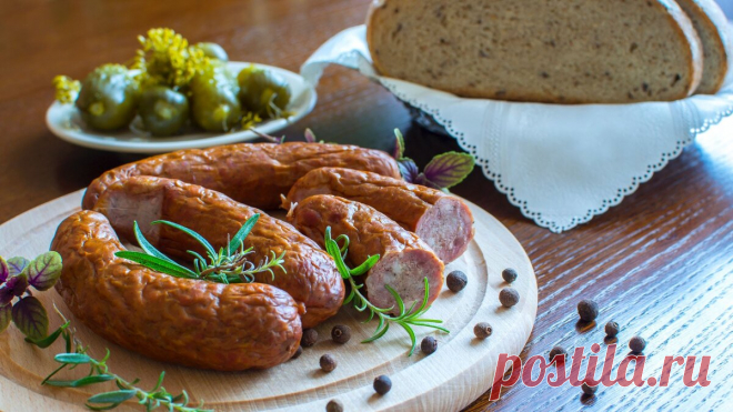 Украинская Домашняя Колбаса С Чесноком. Простой Рецепт, Вкусно И Сытно! 🍮 | ПерекусоФФ | Яндекс Дзен