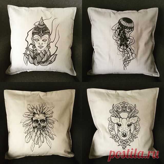 I printed some of my designs onto cushion cover. They look nice! Dm me if you are interested to have them. They will be available to purchase on WWW.SUSYRTATTOO.COM from next week. #susyrtattoo #home #homedecor #cushion #homeware #buddha #jellyfish #skull #deer #interior #textile #design #pillow #decoration #screenprint #design #interiordesign #handmade #tattoo #animal #nature #print #softfurnishings #london #londoninteriors #natural #shopping #textiledesign #designer @ikeauk #ikea