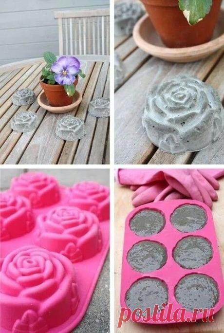 Дачный декор из бетона подборка diy / Дача / ВТОРАЯ УЛИЦА