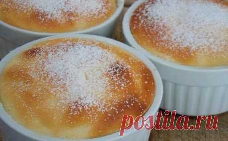 Вкусно, быстро, полезно ! Творожное суфле с яблоками и изюмом