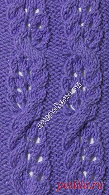 узор 420 кудрявая косичка мини | каталог вязаных спицами узоров