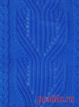 Схемы узоров - Ажурный узор с косами