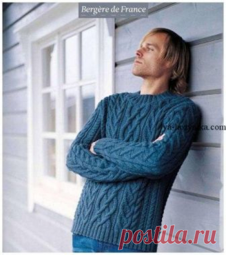 Мужской свитер спицами схемы. Теплый мужской свитер с аранами Мужской свитер Blencathra спицами. Теплый мужской свитер с аранами