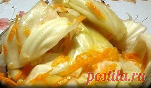 Очень вкусная хрустящая капуста.