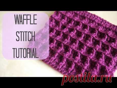 CROCHET: How to crochet the Waffle stitch | Bella Coco