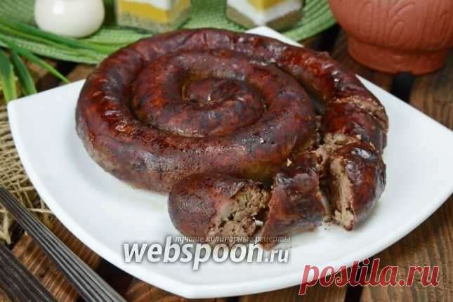 Рубленная печёночная колбаса с чесноком