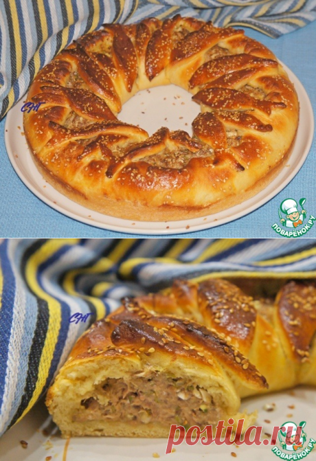 Пирог с тунцом "Ошеломительный" - кулинарный рецепт