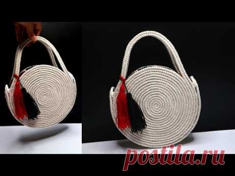 Ide Kreatif Tas dari Tali | DIY Circle Rope Bag