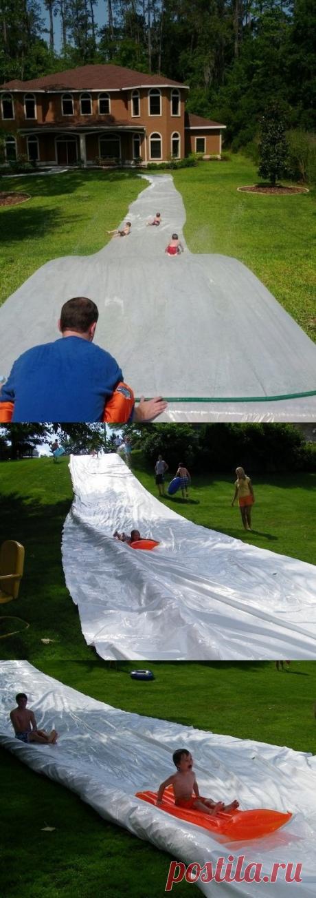 Идеи детских развлечений – самодельный аквапарк