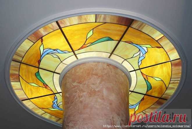 Имитация заливного витража своими руками.
