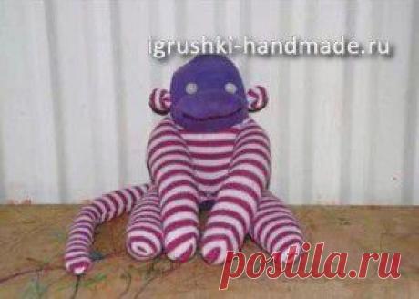 Мягкая игрушка из носка своими руками, Обезьянка | Игрушки и игры своими руками: мягкие и вязаные игрушки, куклы из дерева и бумаги, выкройки. Развивающие игры