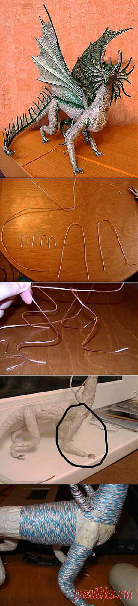 Делаем драконов из бумаги своими руками