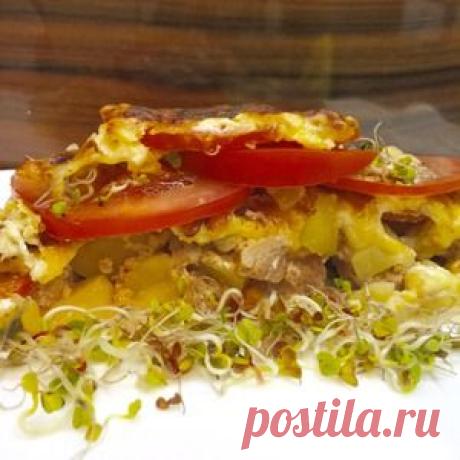 Картошка с мясом "Ленивая Саша" - кулинарный рецепт