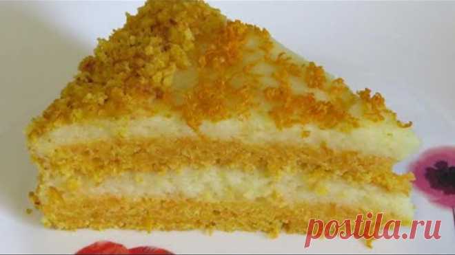 Торт СОЛНЫШКО ПОСТНЫЙ! ВОЗДУШНЫЙ СУПЕР КРЕМ! ТОРТ ОБАЛДЕННО ВКУСНЫЙ и МАЛОКАЛОРИЙНЫЙ!