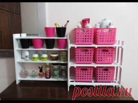 DIY : #119 Multi-purpose Organizer Tray &amp; Rack ♥ - YouTube