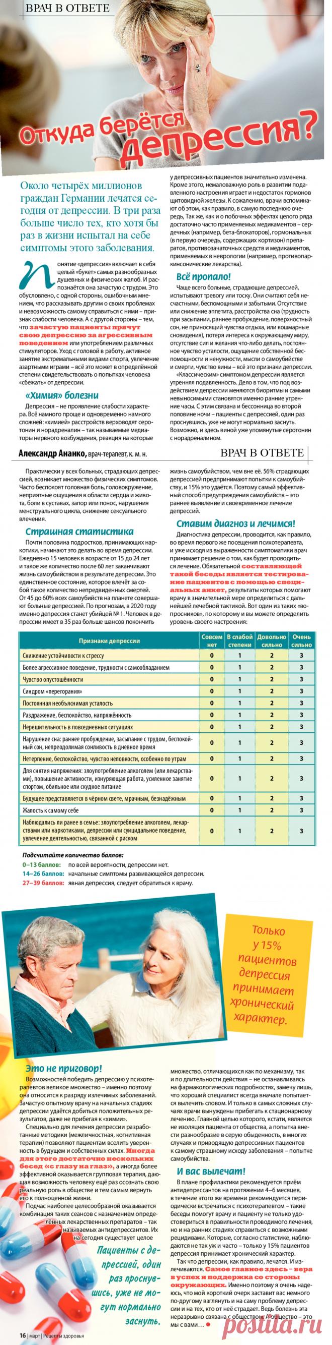 Откуда берется депрессия