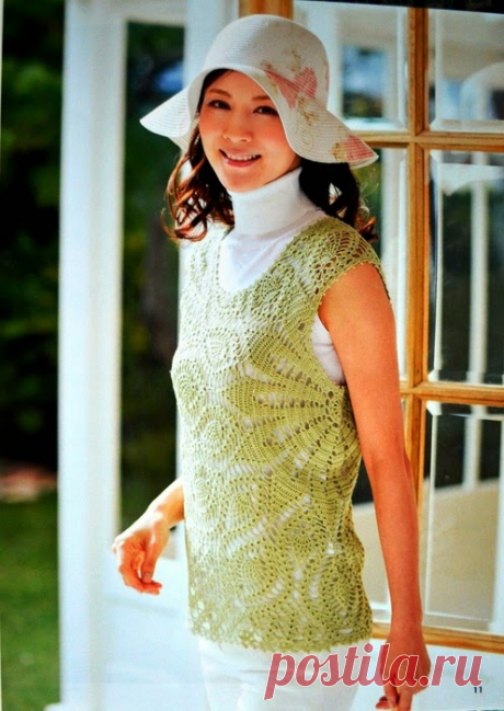 Crochetemoda: вязание крючком блузка