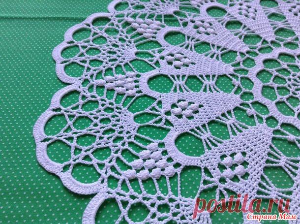 Ажурная салфетка "Зефирное вдохновение ". Подробный МК в фотографиях. Схема и полное описание. Советы по накрахмаливанию. - Вяжем вместе он-лайн - Страна Мам