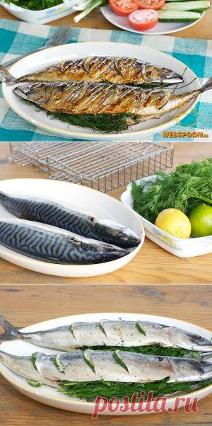 Скумбрия запеченная на мангале | Рецепт запеченной рыбы на мангале с фото | Рыба на мангале, на углях на Webspoon.ru